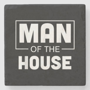 Posavasos De Piedra Hombre De La Casa