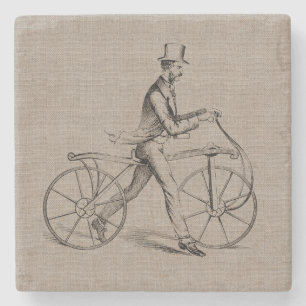 Posavasos De Piedra Hombre del Victorian en el dibujo de Steampunk del