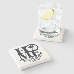 Posavasos De Piedra HOMBRE Hillton Head Island Stone Coaster