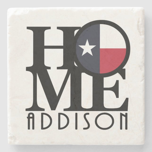 Posavasos De Piedra HOME Addison Texas (Anverso)