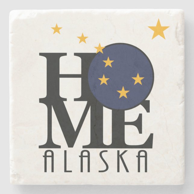Posavasos De Piedra HOME Alaska (Anverso)