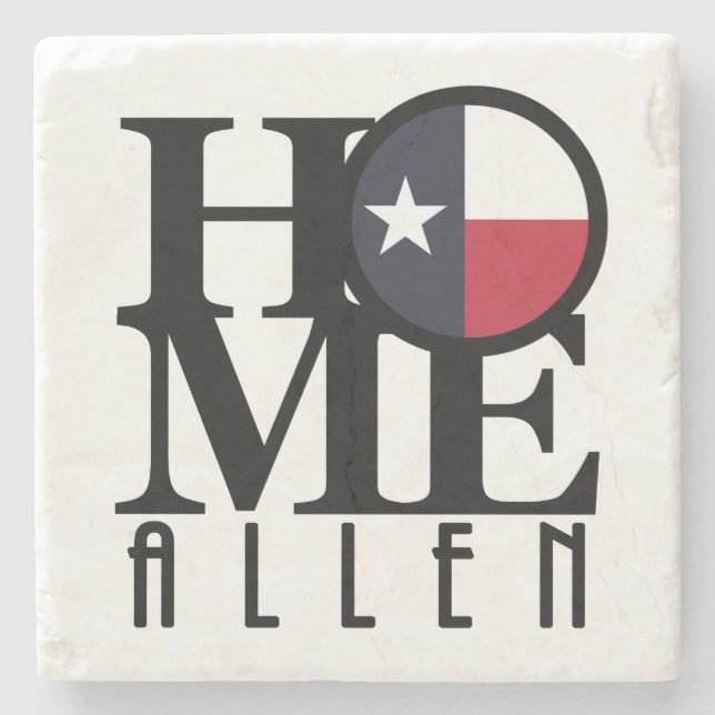 Posavasos De Piedra HOME Allen Texas (Anverso)