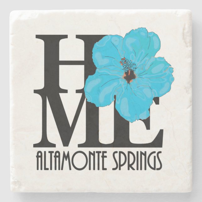 Posavasos De Piedra HOME Altamonte Springs Blue Hibiscus (Anverso)
