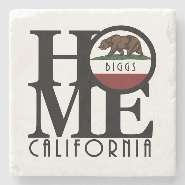 Posavasos De Piedra HOME Biggs California (Anverso)