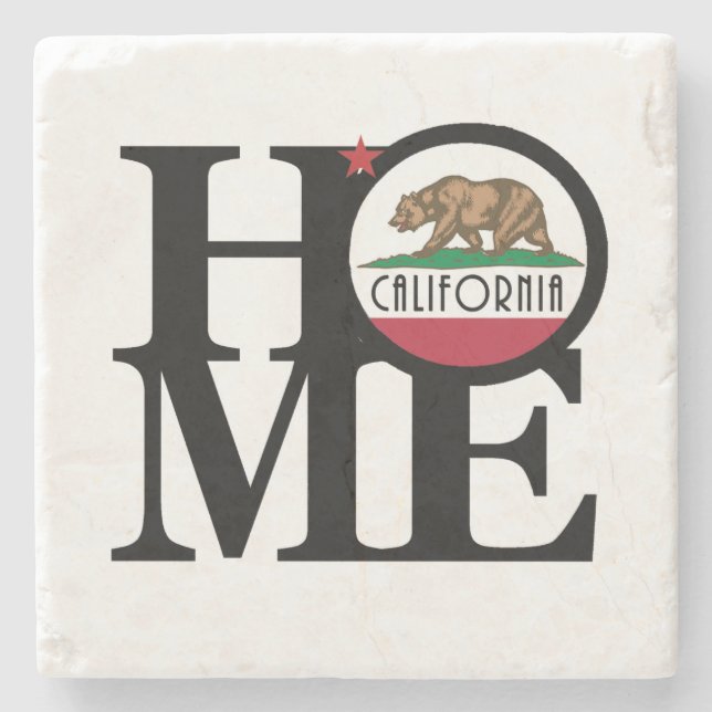 Posavasos De Piedra HOME California (Anverso)