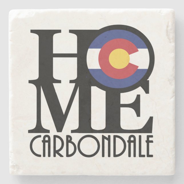 Posavasos De Piedra HOME Carbondale Colroado (Anverso)