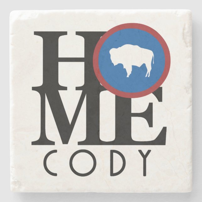 Posavasos De Piedra HOME Cody Wyoming (Anverso)