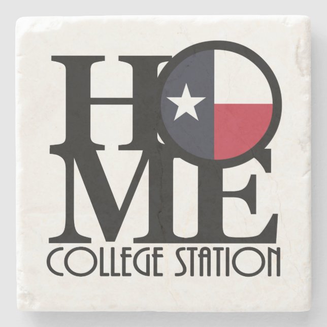 Posavasos De Piedra HOME College Station (Anverso)