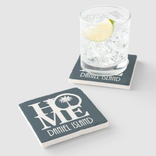 Posavasos De Piedra HOME Daniel Island South Carolina Stone Coaster