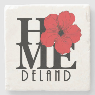 Posavasos De Piedra HOME Deland red Hibiscus