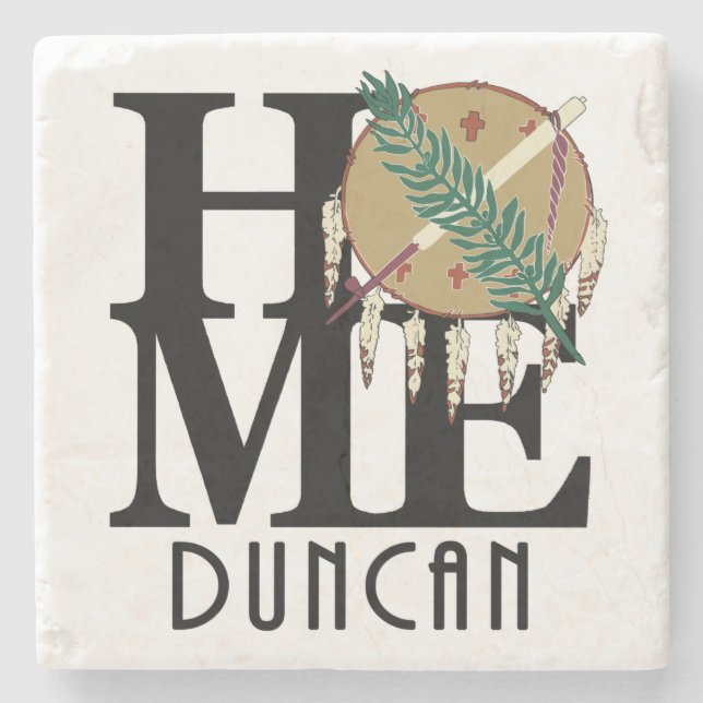 Posavasos De Piedra HOME Duncan Oklahoma (Anverso)