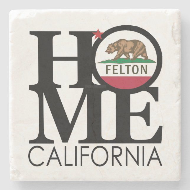 Posavasos De Piedra HOME Felton California (Anverso)