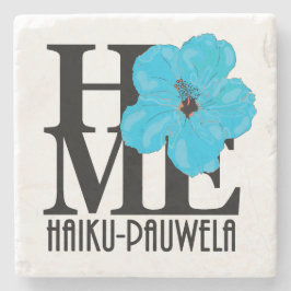Posavasos De Piedra HOME Haiku-Pauwela hibisco azul