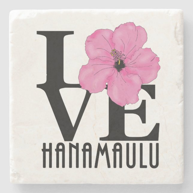 Posavasos De Piedra HOME Hanamaulu Hawaii (Anverso)