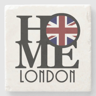 Posavasos De Piedra HOME London (bandera del Reino Unido)