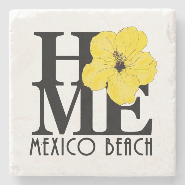 Posavasos De Piedra HOME Mexico Beach Florida (Anverso)