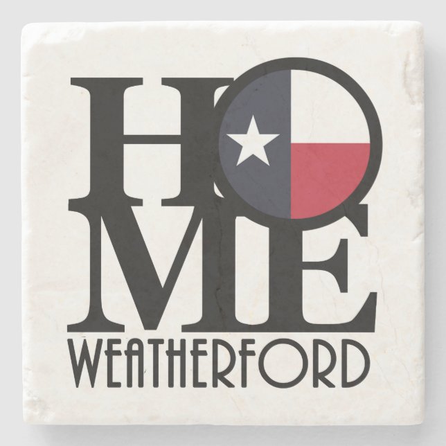 Posavasos De Piedra HOME Weatherford Texas (Anverso)