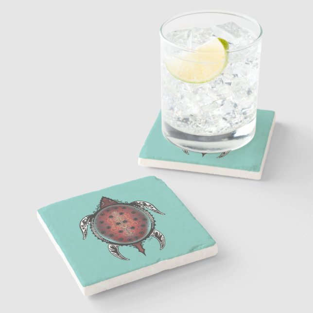 Posavasos De Piedra Honu (Lateral)