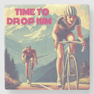 Posavasos De Piedra Hora de Dejarlo Atrás en Ciclismo