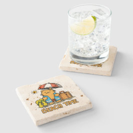 Posavasos De Piedra Hora de playa 1