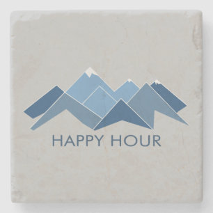 Posavasos De Piedra Hora feliz de las montañas