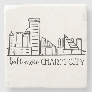 Posavasos De Piedra Horizonte de Baltimore