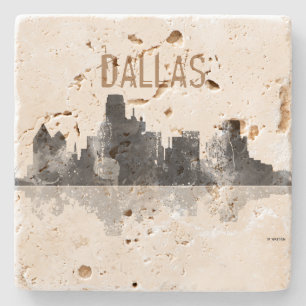 POSAVASOS DE PIEDRA HORIZONTE DE DALLAS, TEJAS