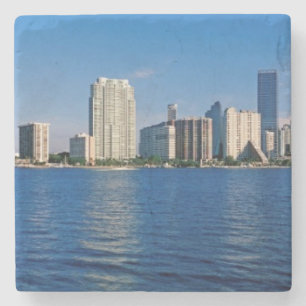 Posavasos De Piedra Horizonte de Miami, la Florida