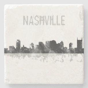 POSAVASOS DE PIEDRA HORIZONTE DE NASHVILLE, TENNESSEE