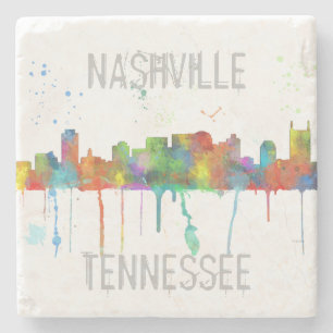 Posavasos De Piedra HORIZONTE de NASHVILLE, TENNESSEE - práctico de