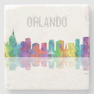 Posavasos De Piedra HORIZONTE de ORLANDO, la FLORIDA - la piedra bebe