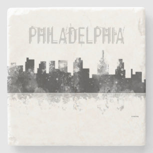 Posavasos De Piedra HORIZONTE de PHILADELPHIA PENNSYLVANIA - práctico