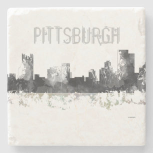 Posavasos De Piedra HORIZONTE de PITTSBURGH PENNSYLVANIA - práctico d