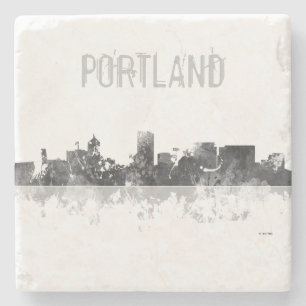 POSAVASOS DE PIEDRA HORIZONTE DE PORTLAND OREGON