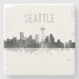 Posavasos De Piedra HORIZONTE de SEATTLE WASHINGTON - la piedra bebe