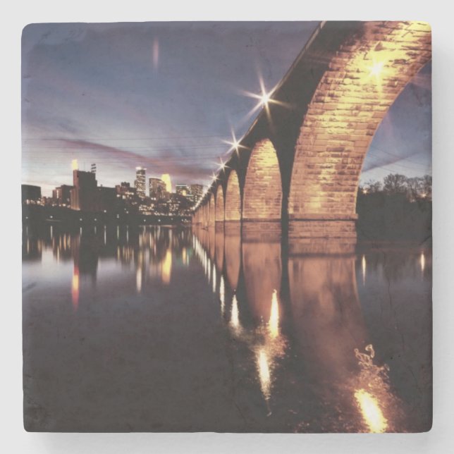 Posavasos De Piedra Horizonte de Stonearch (Anverso)