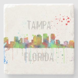 POSAVASOS DE PIEDRA HORIZONTE DE TAMPA, LA FLORIDA