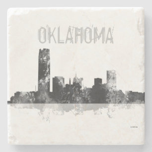 POSAVASOS DE PIEDRA HORIZONTE DEL OKLAHOMA CITY, OKLAHOMA