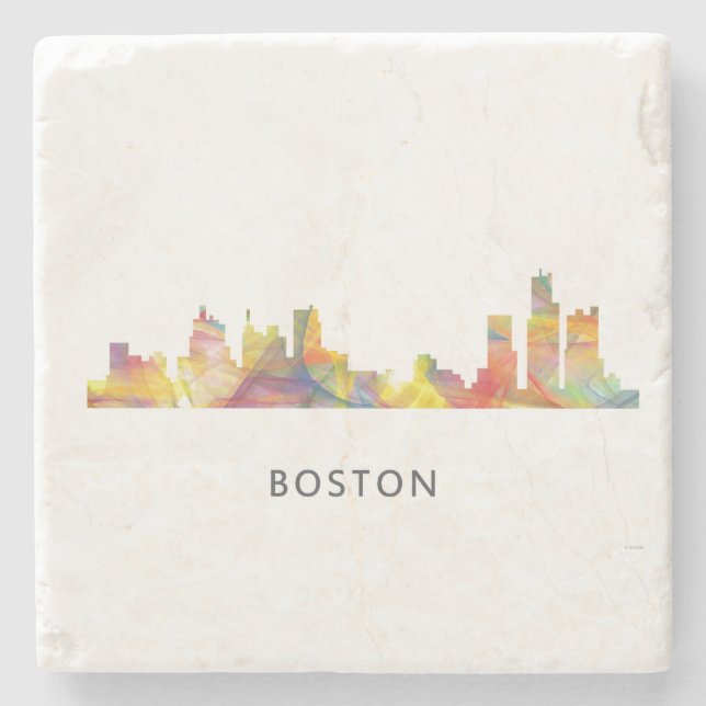 POSAVASOS DE PIEDRA HORIZONTE WB1- DE MASSACHUSETTS DE BOSTON (Anverso)
