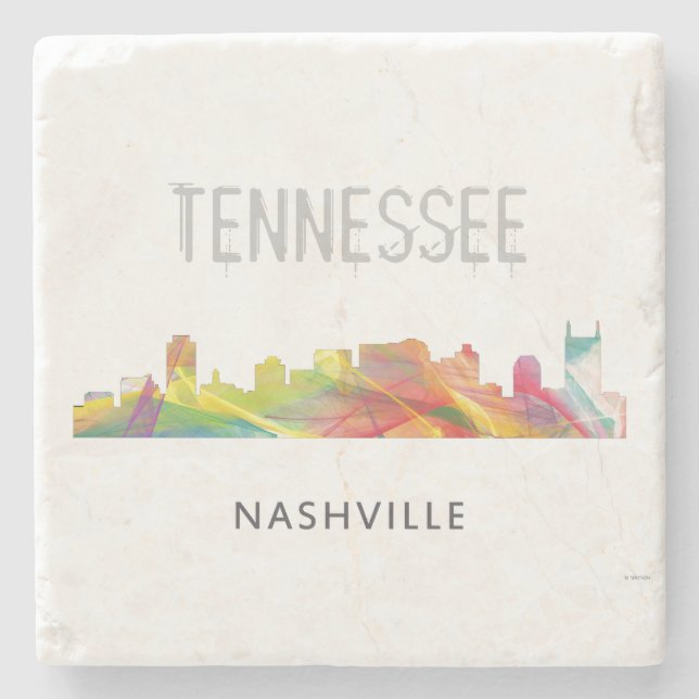 POSAVASOS DE PIEDRA HORIZONTE WB1 DE NASHVILLE, TENNESSEE - (Anverso)