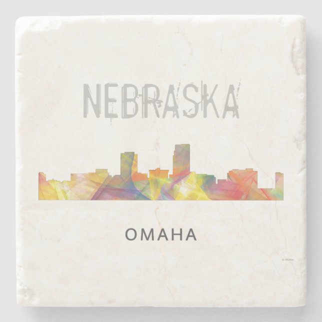POSAVASOS DE PIEDRA HORIZONTE WB1 DE OMAHA NEBRASKA - (Anverso)