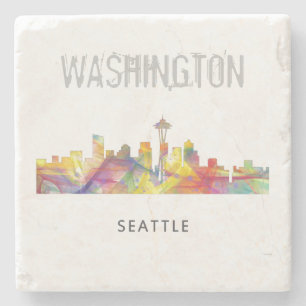 POSAVASOS DE PIEDRA HORIZONTE WB1 DE SEATTLE WASHINGTON -