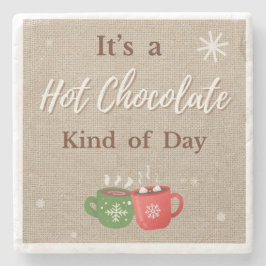 Posavasos De Piedra Hot Chocolate Kind of Day Cocoa Mugs