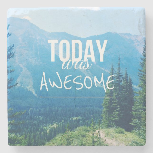 Posavasos De Piedra Hoy fue increíble (Anverso)