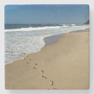 Posavasos De Piedra Huellas en la playa, Mabibi, Thongaland
