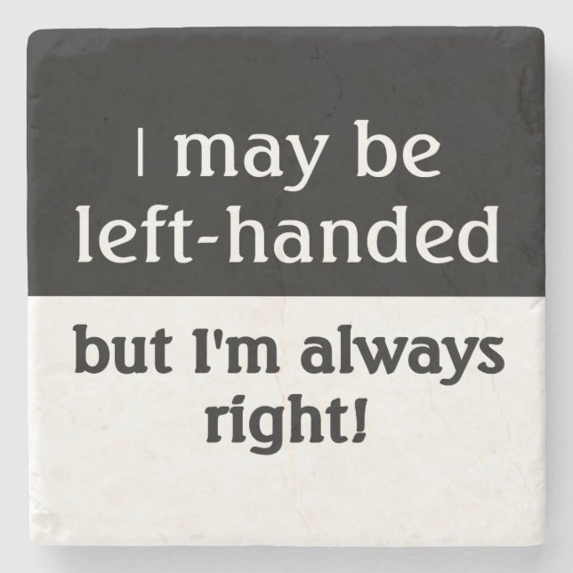 Posavasos De Piedra Humor zurdo de la gente (Anverso)