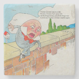 Posavasos De Piedra Humpty Dumpty en la pared madre de oca rima de gua