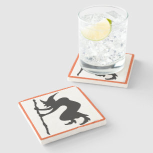 POSAVASOS DE PIEDRA HUNCHBACK HALLOWEEN WITCH