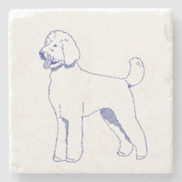 Posavasos De Piedra Hunderasse Goldendoodle