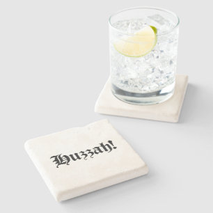 Posavasos De Piedra ¡Hurra! {Tipografía Medieval}